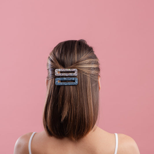 Barrettes Mix Bleu