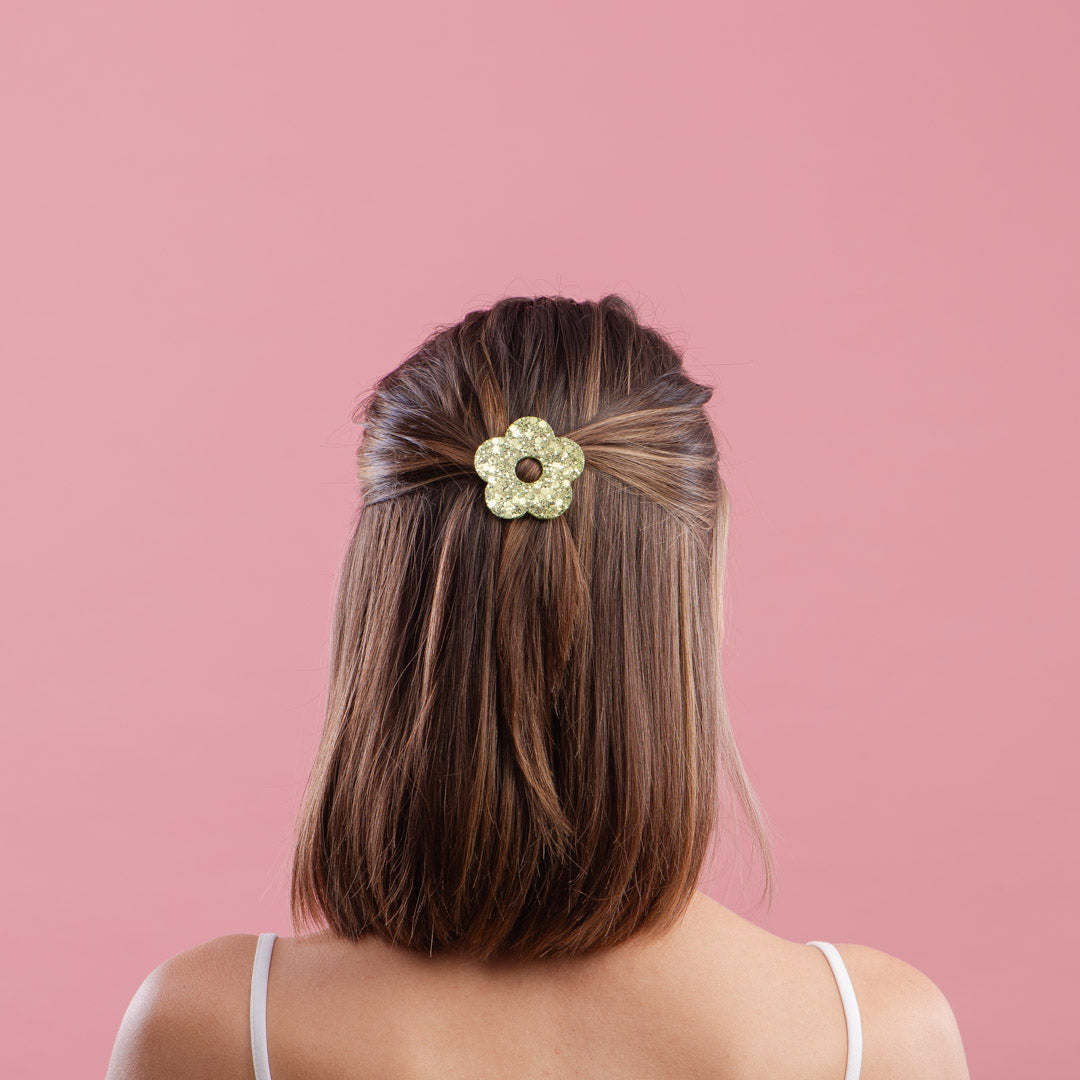 Flower Green Hair clip