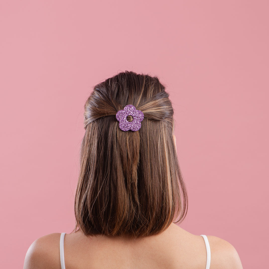 Flower Purple Hair clip