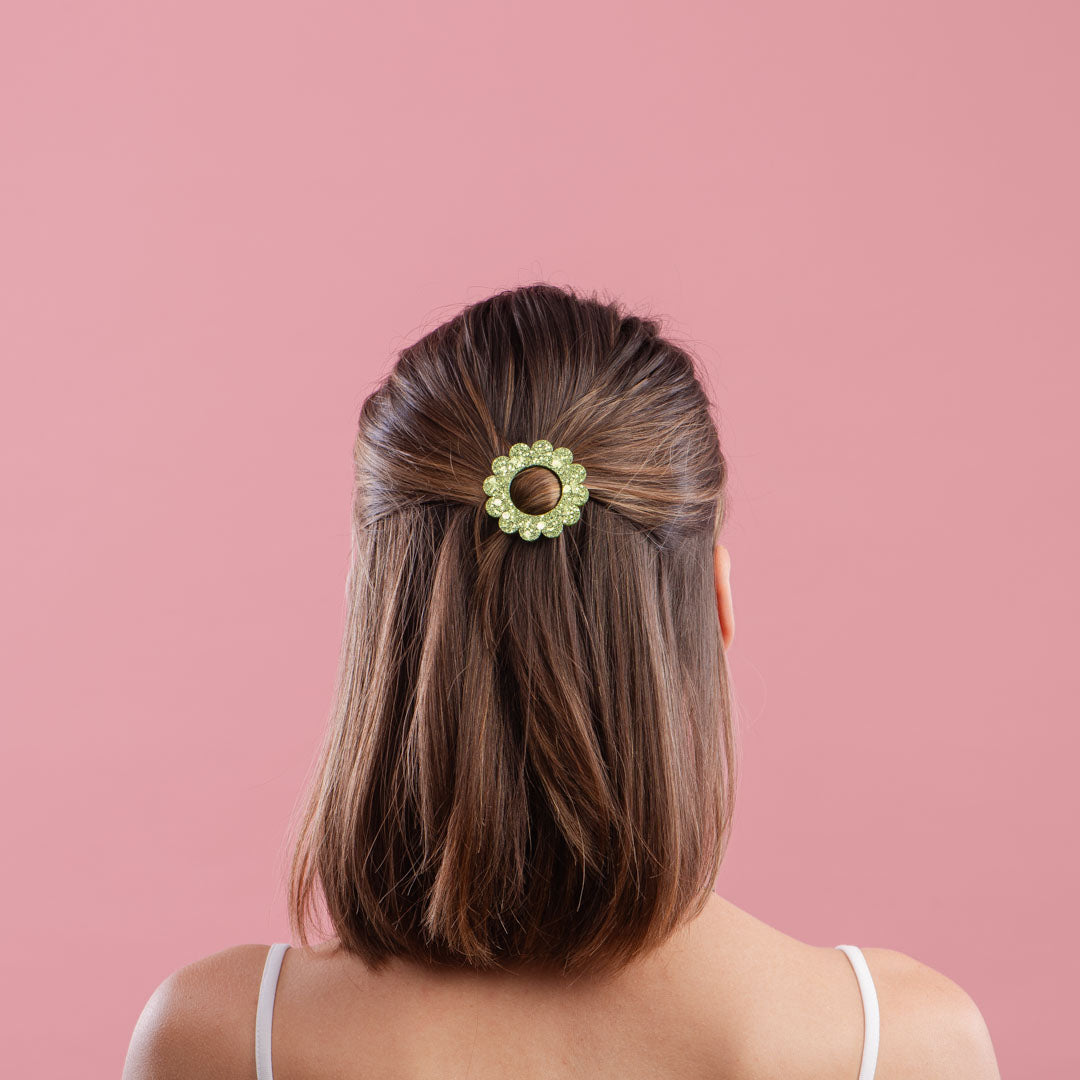 Sunflower Green Hair clip