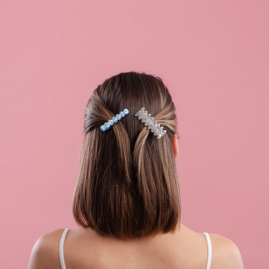 Barrettes Mini Mix Bleu