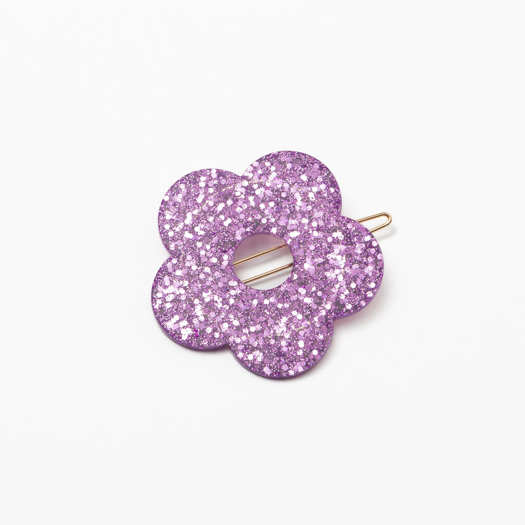 Flower Purple Hair clip