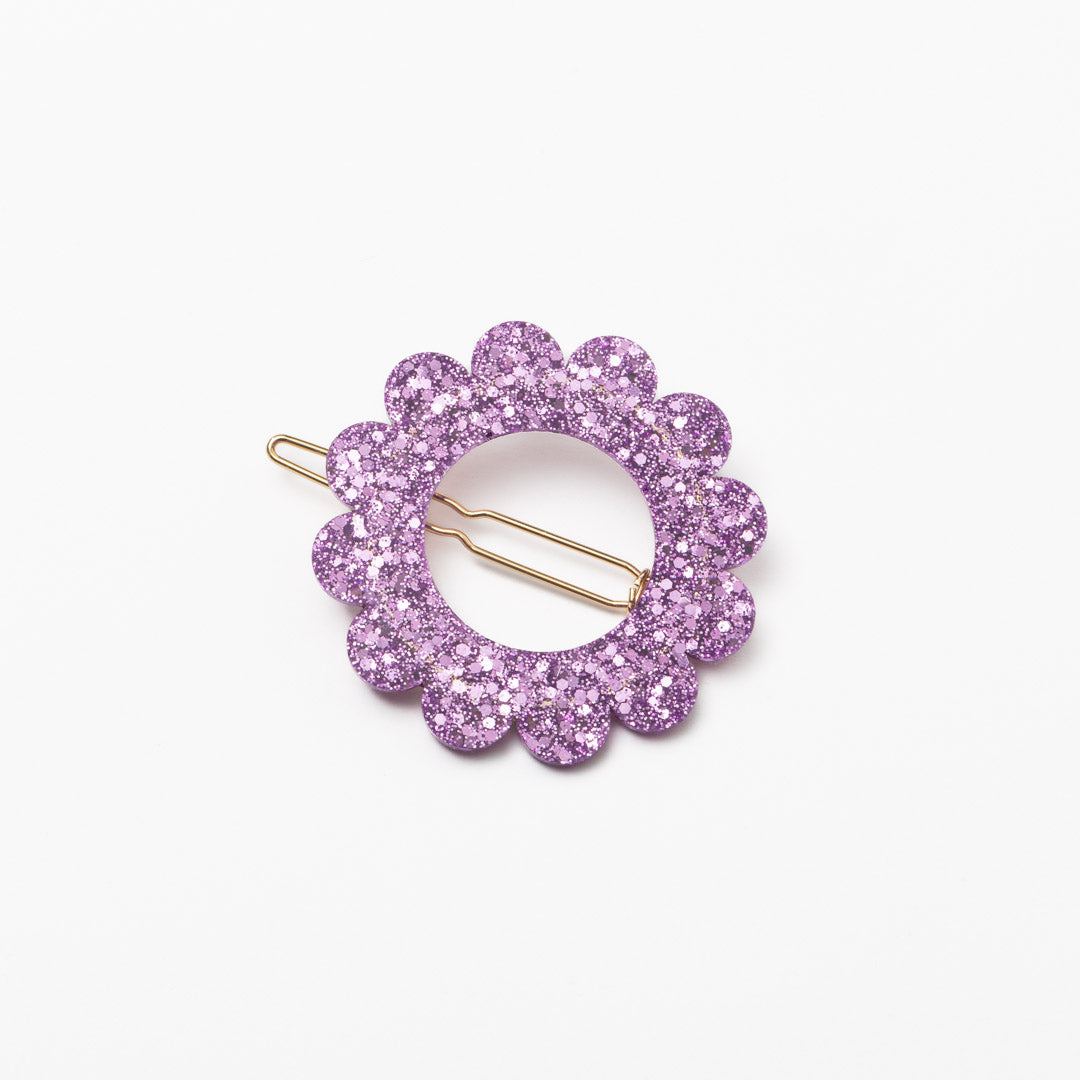 Sunflower Purple Hair clip