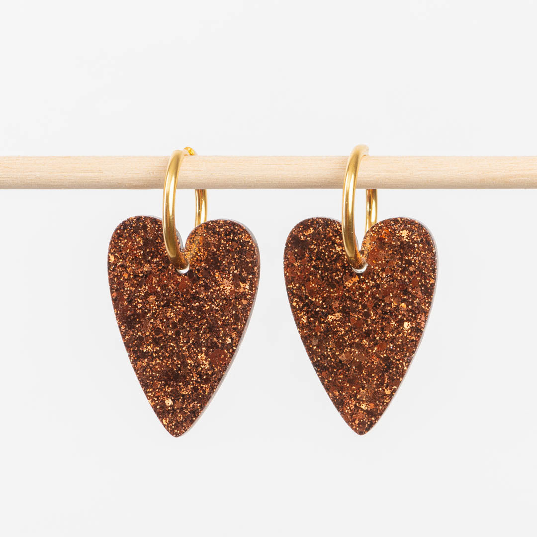 Boucles d'oreilles Chocolat