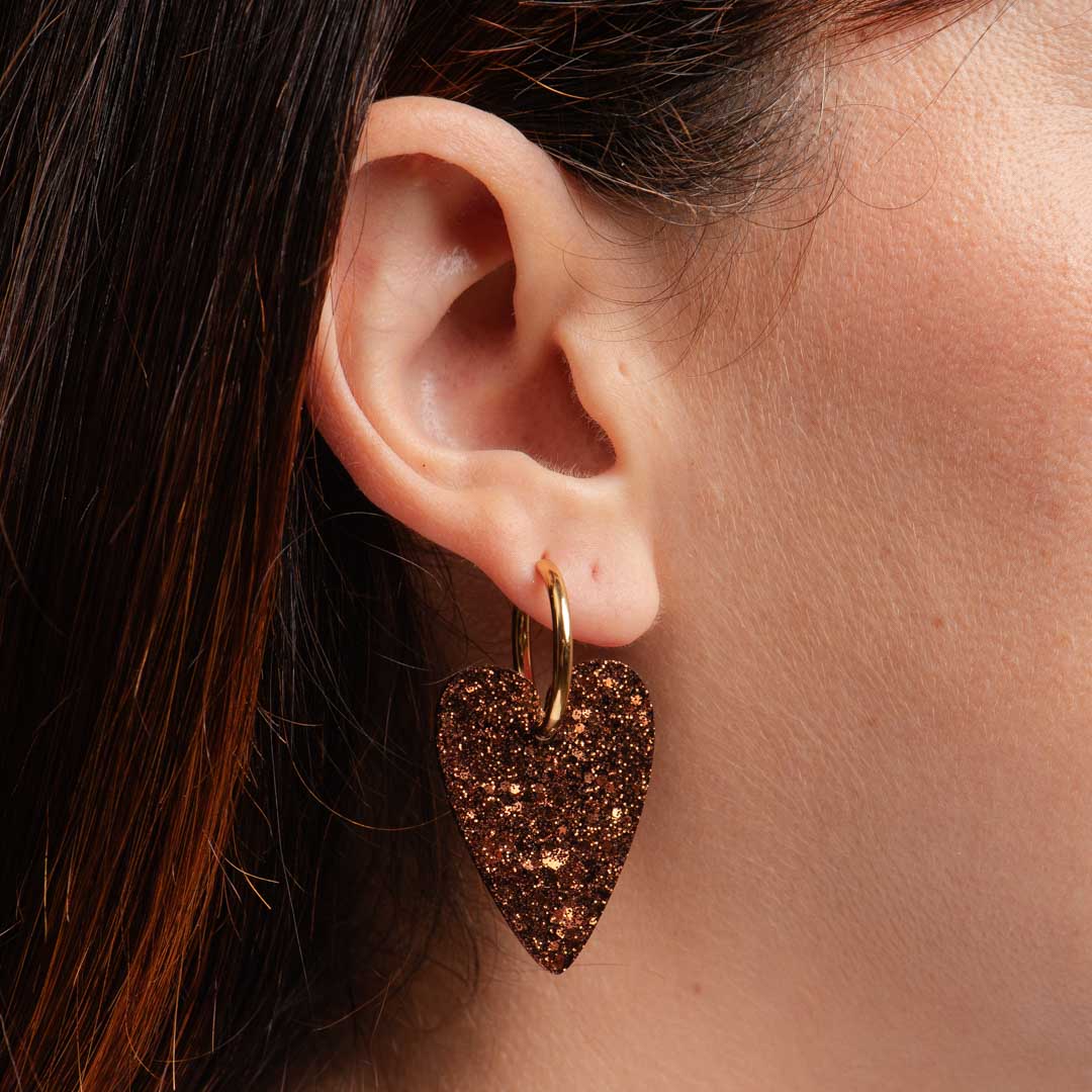 Boucles d'oreilles Chocolat