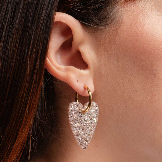 Boucles d'oreilles Nacré Champagne