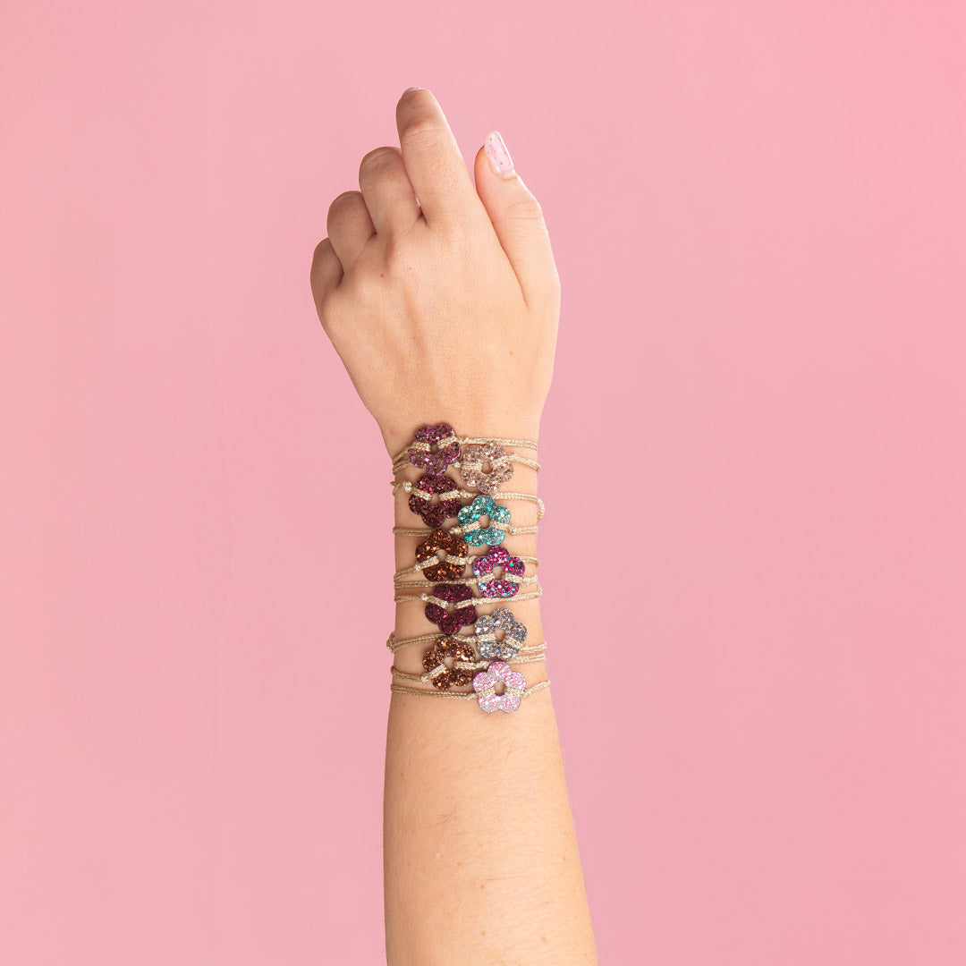 Flower Bracelets + in 28 Colors