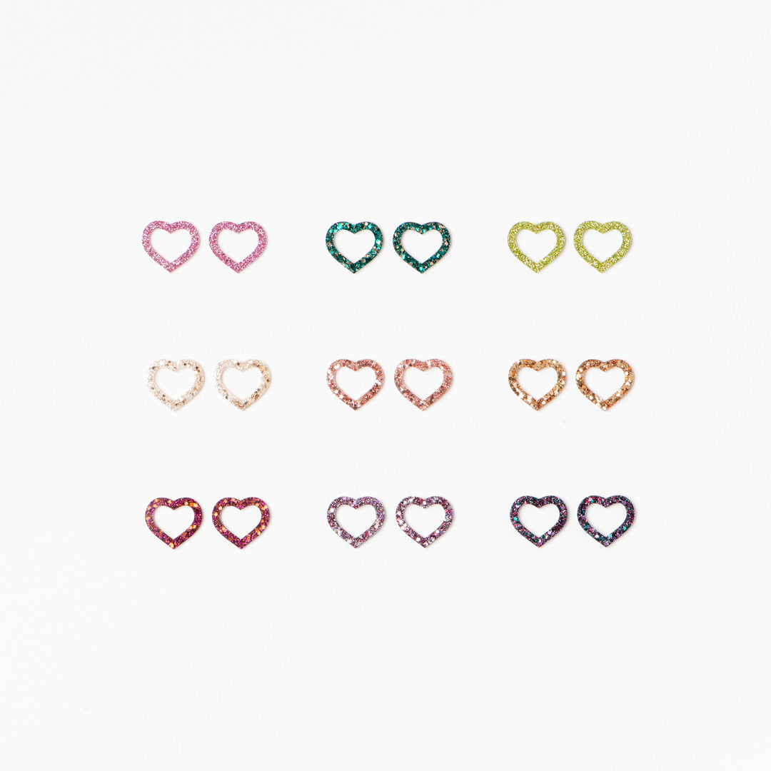  Mini Heart Charms – Choose your pair from 9 creations