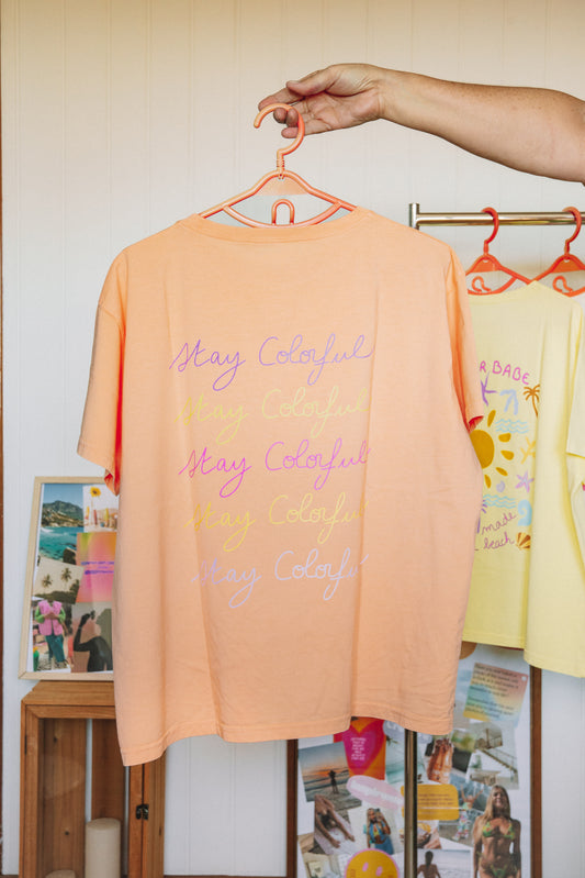 Peach T-Shirt - Stay Colorful